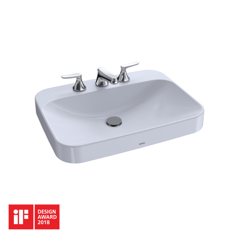 TOTO Arvina™ Vitreous China Rectangular Vessel Bathroom Sink with Overflow Wayfair
